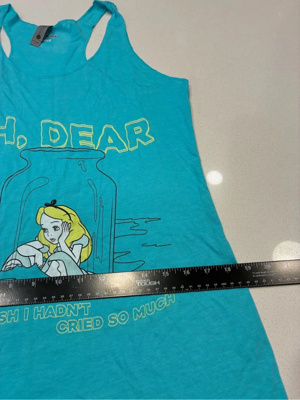 Next Level Apparel Turquoise Alice 'Oh, Dear' Racerback Tank